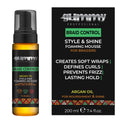 Gummy Braid Control Foaming Mousse - Alcohol-Free Argan Oil for Braids & Curls