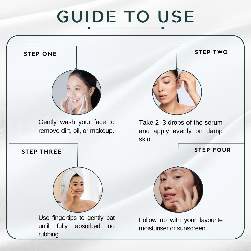 Gutaderme Brightening & Glow Serum with Alpha Arbutin 2% + Hyaluronic Acid 10% | Hydration & Even Tone, 1 fl oz