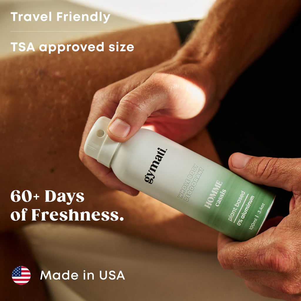 Gymati Natural Deodorant Body Spray for Men | Aluminum-Free, Plant-Based & Designer-Fragrance Inspired