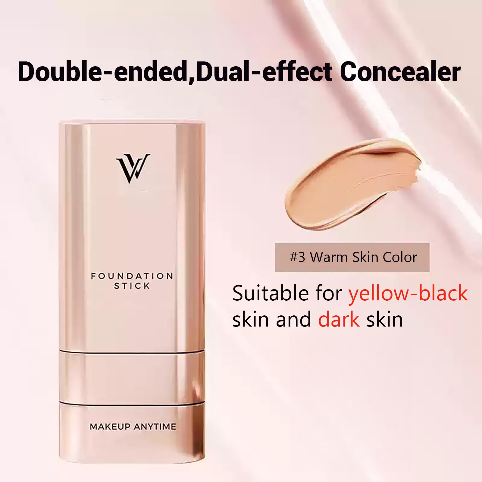 Gymfber Korean Foundation Stick #3 Warm Skin – Waterproof 2-in-1 Foundation & Concealer