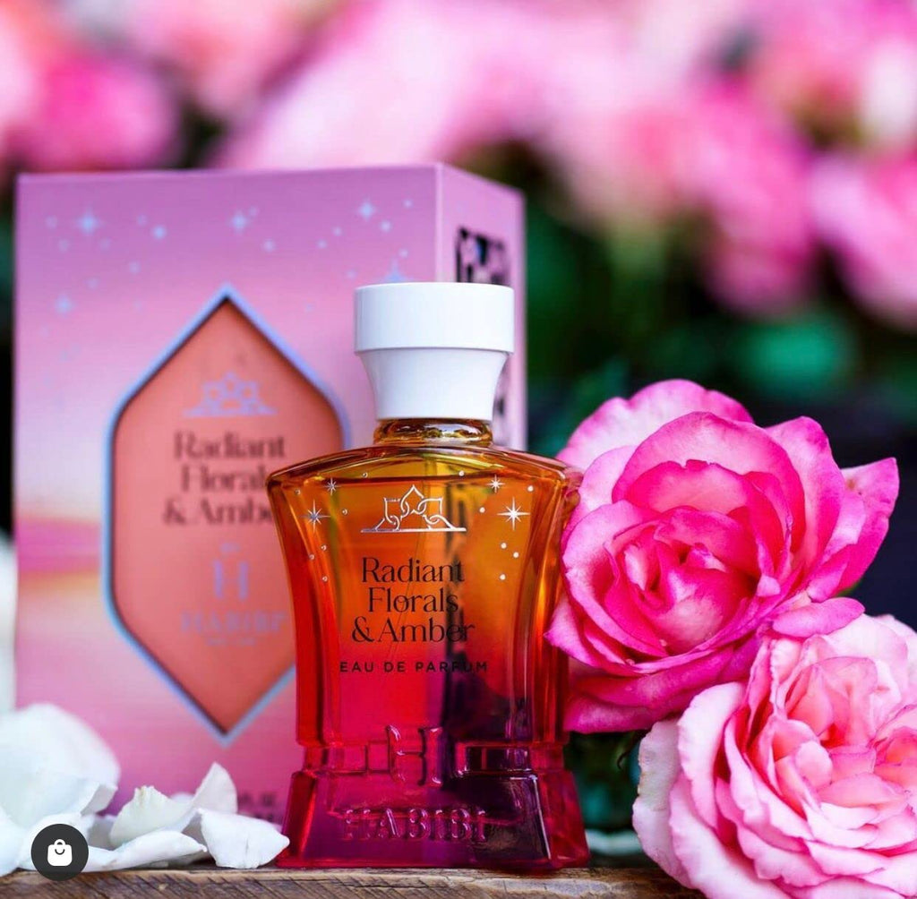 H HABIBI Radiant Florals & Amber Musk – Arabian Perfume for Women, 2.5 oz