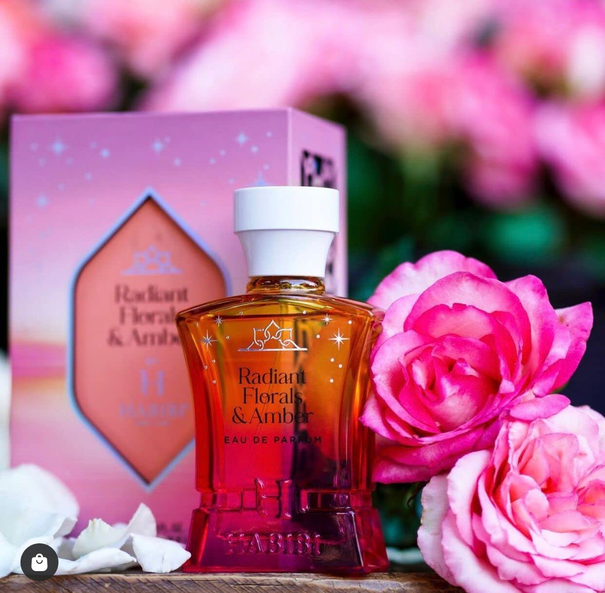 H HABIBI Radiant Florals & Amber Musk – Arabian Perfume for Women, 2.5 oz