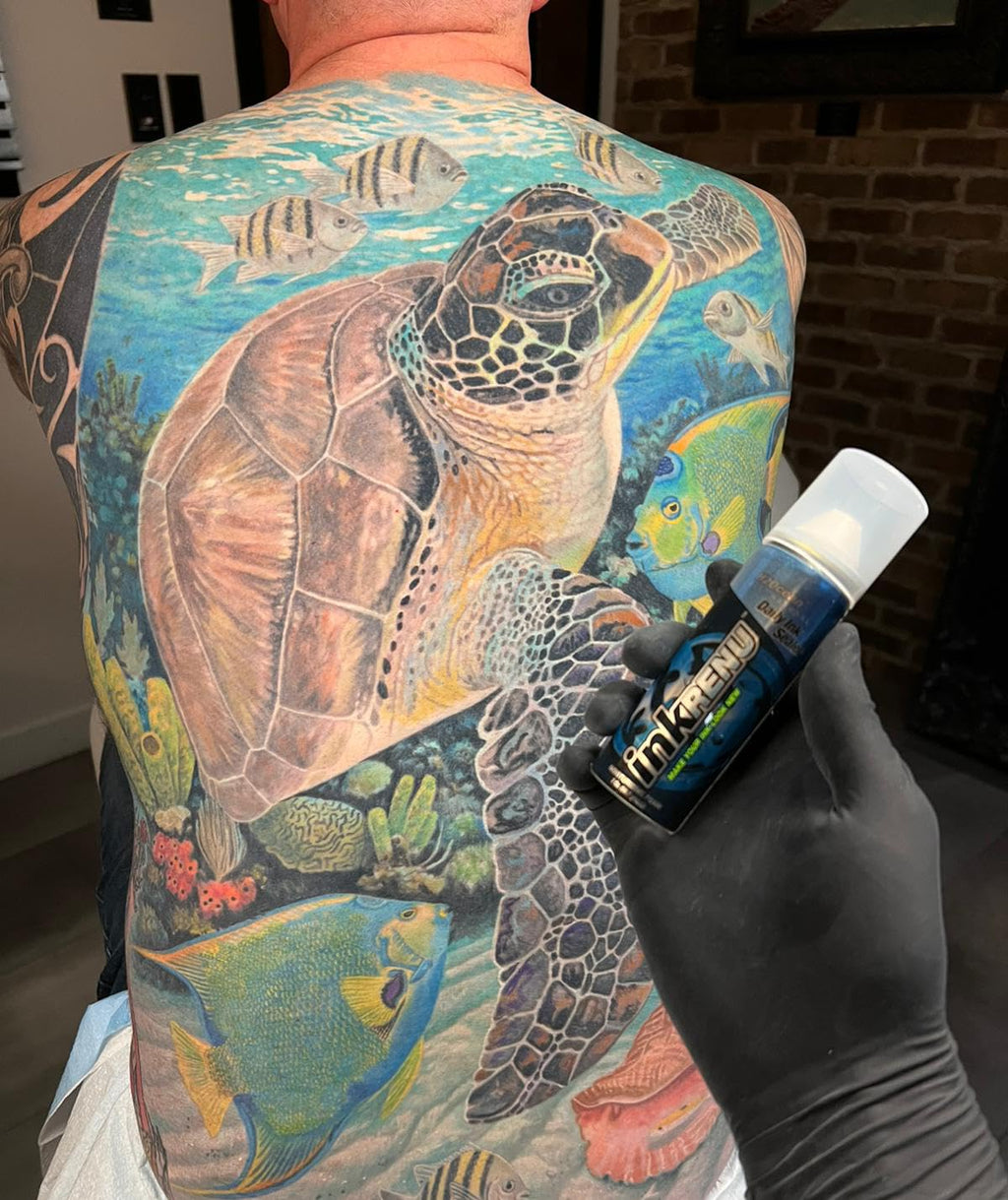 H2Ocean InkRenu Color Enhancing Tattoo Moisturizing Foam - Tattoo Brightener & Aftercare