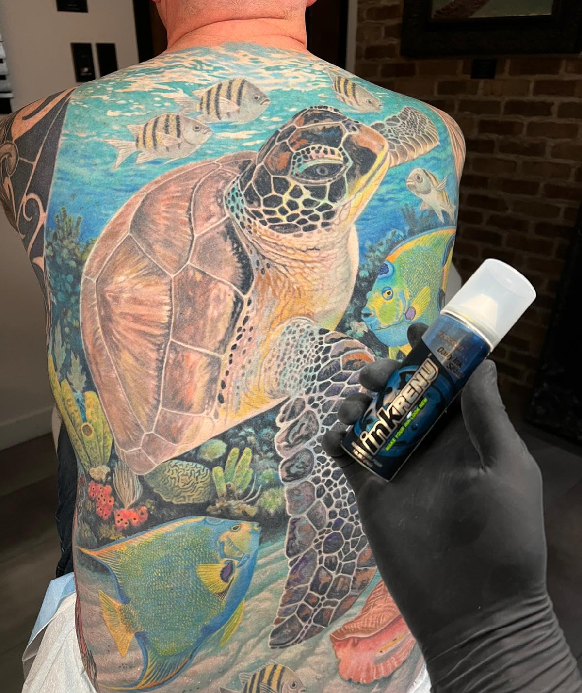 H2Ocean InkRenu Color Enhancing Tattoo Moisturizing Foam - Tattoo Brightener & Aftercare