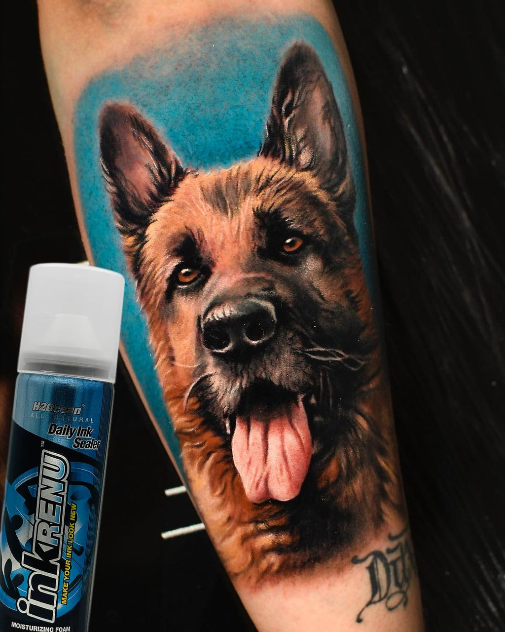 H2Ocean InkRenu Color Enhancing Tattoo Moisturizing Foam - Tattoo Brightener & Aftercare