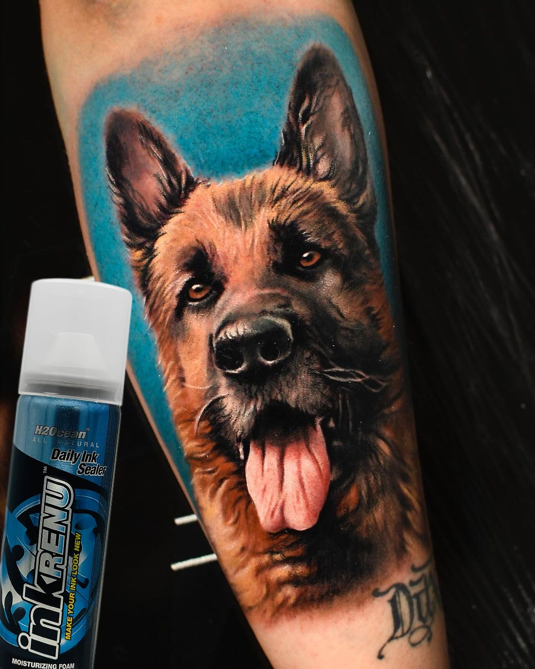 H2Ocean InkRenu Color Enhancing Tattoo Moisturizing Foam - Tattoo Brightener & Aftercare