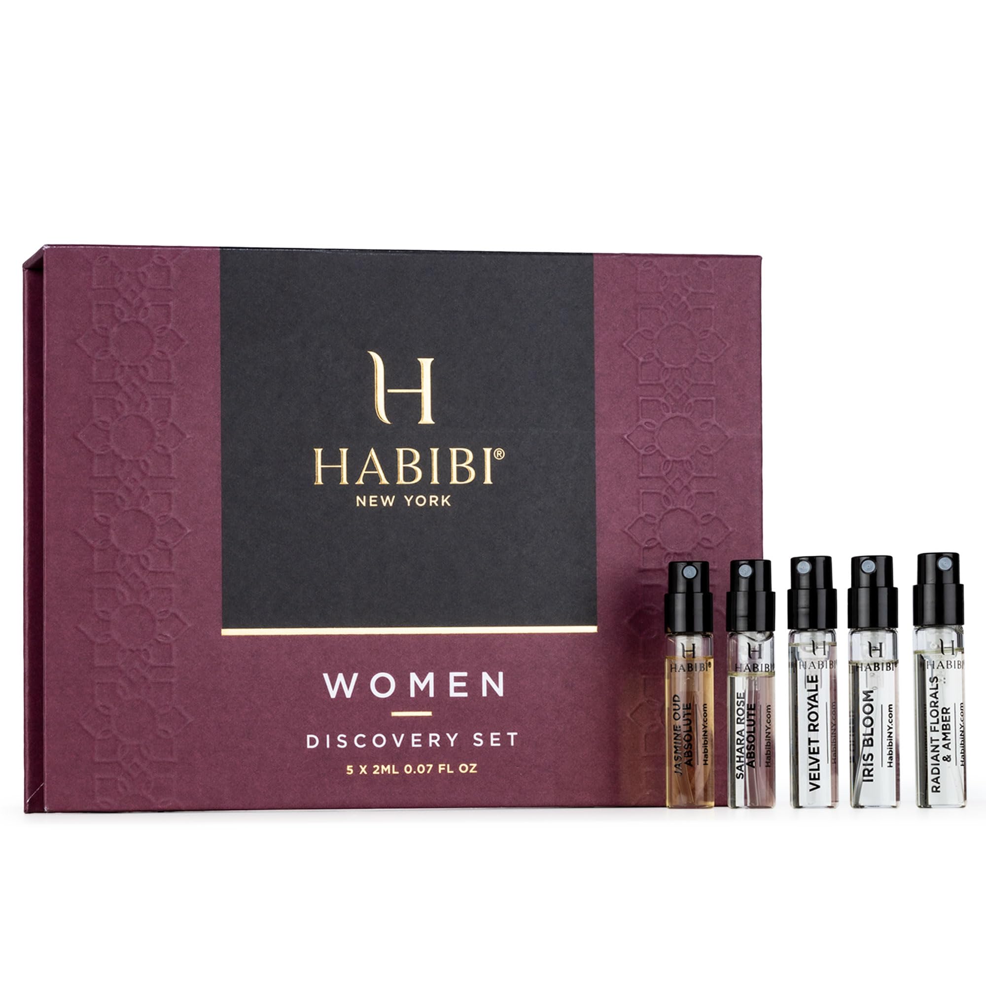 H HABIBI Deluxe Discovery Set – 5x2ml Luxury EDP Sampler for Women