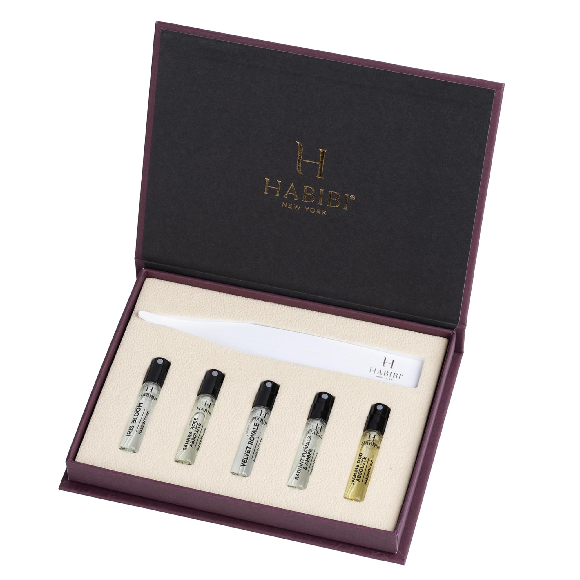 H HABIBI Deluxe Discovery Set – 5x2ml Luxury EDP Sampler for Women