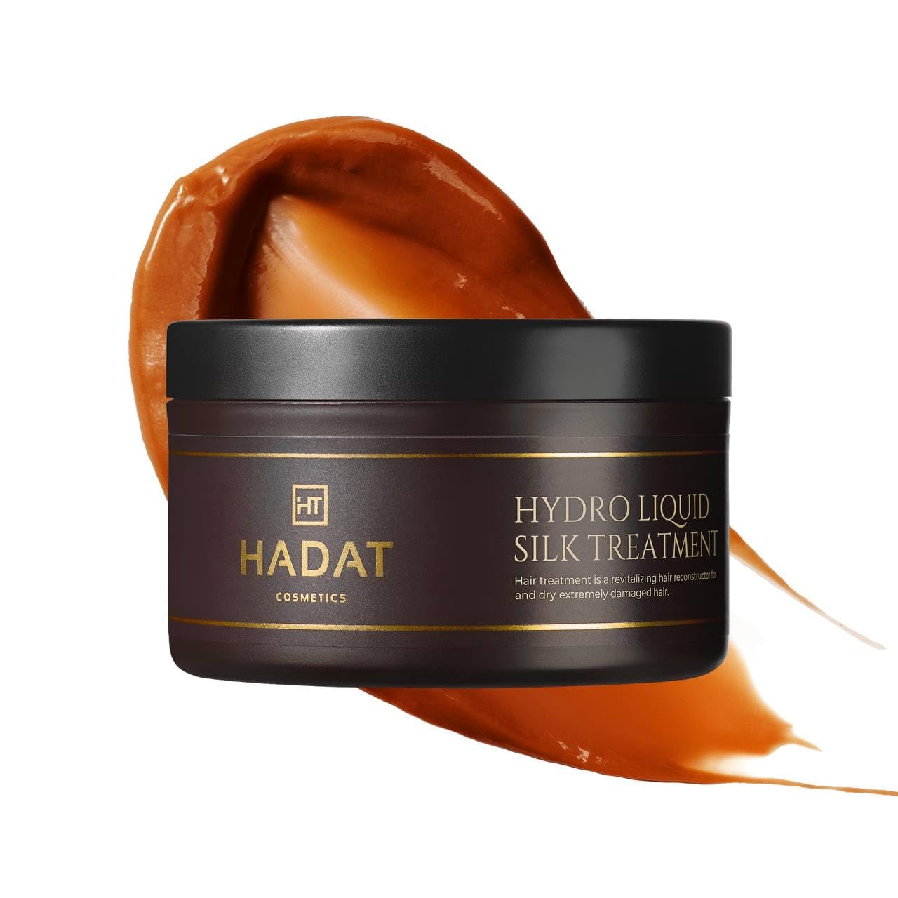 HADAT Liquid Silk Treatment – Premium Hair Mask with Macadamia & Argan Oil | Made in Israel 10.1 fl oz