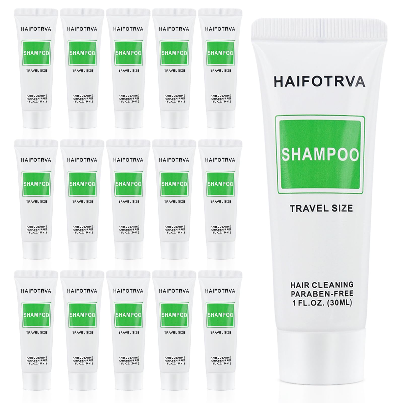 HAIFOTRVA Travel Size Shampoo Bulk Pack – 30 x 30ml Individually Wrapped Hotel Toiletries for Guests & Charities