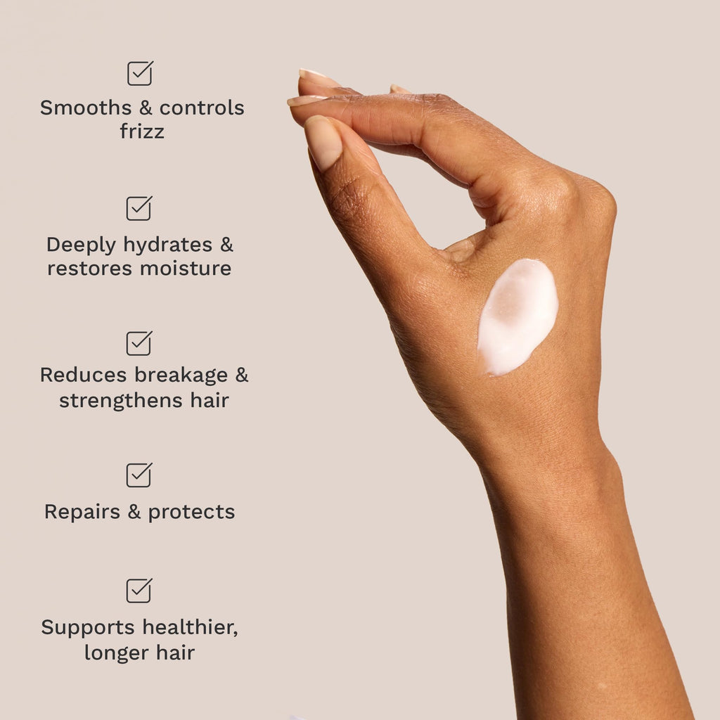 HAIR BURST Hydrating Hair Mask with Avocado Oil, Coconut & Black Oat - Deep Conditioning for Thicker, Stronger Hair