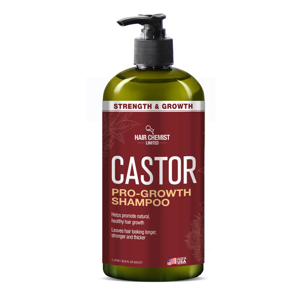 Hair Chemist Castor Pro-Growth 2-Piece Gift Set – 33.8 oz Shampoo & 33.8 oz Conditioner | Sulfate Free, Made in USA