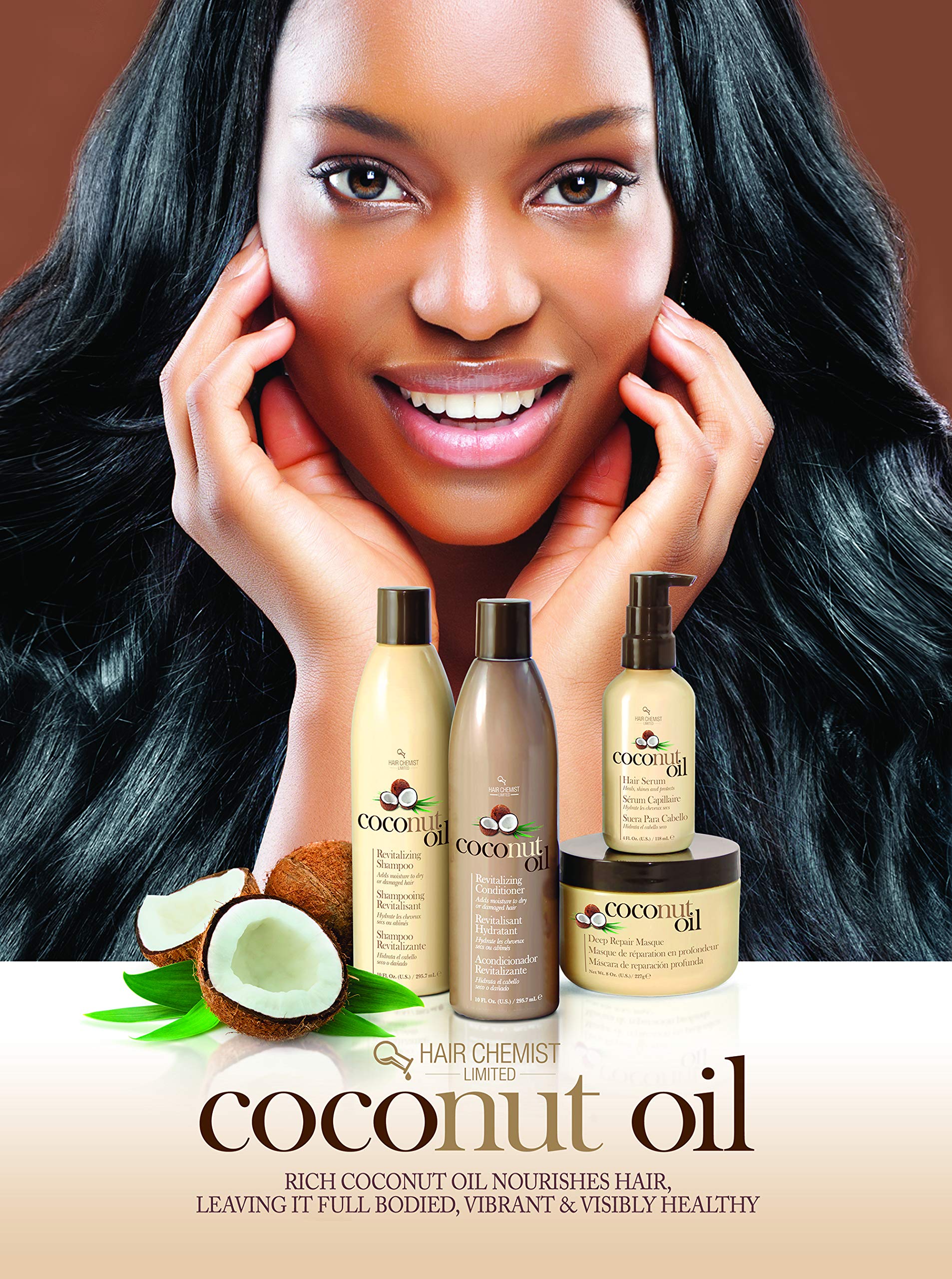Hair Chemist Coconut Oil Serum 4oz (Pack of 2) – Nourish Scalp & Shine