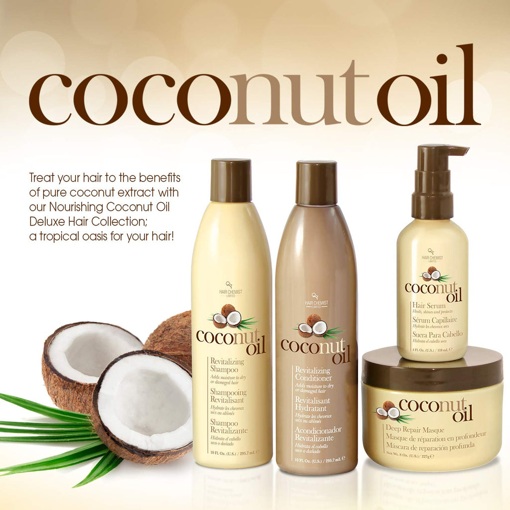 Hair Chemist Coconut Oil Serum 4oz (Pack of 2) – Nourish Scalp & Shine