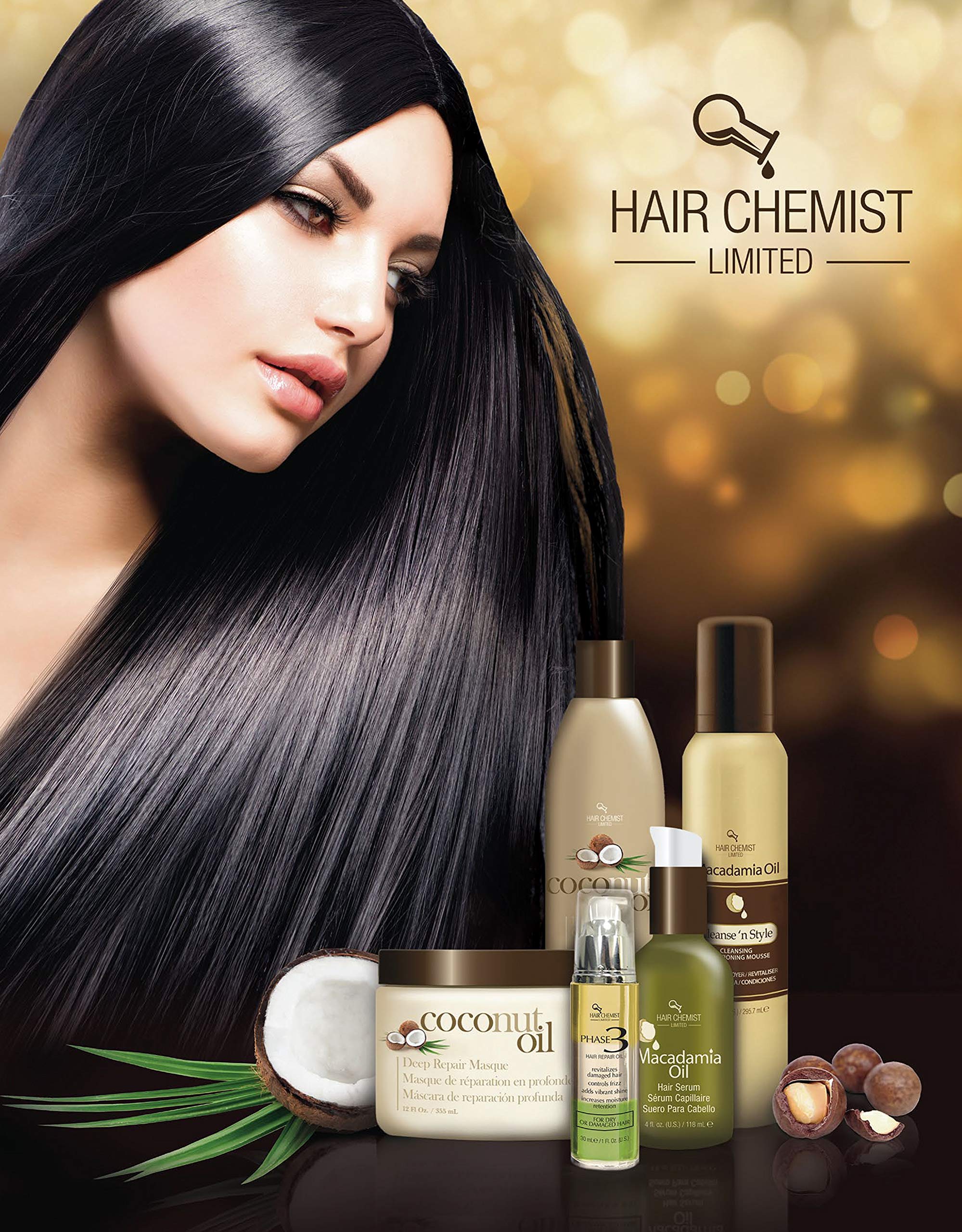 Hair Chemist Coconut Oil Serum 4oz (Pack of 2) – Nourish Scalp & Shine