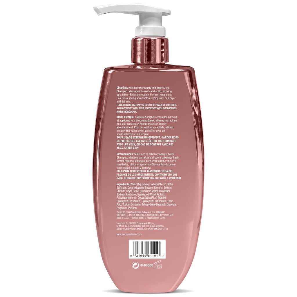 Hair Chemist Hair Gloss Liquid Glass Shampoo 33.8 oz – Smoothing, Shine, Frizz Control for All Hair Types