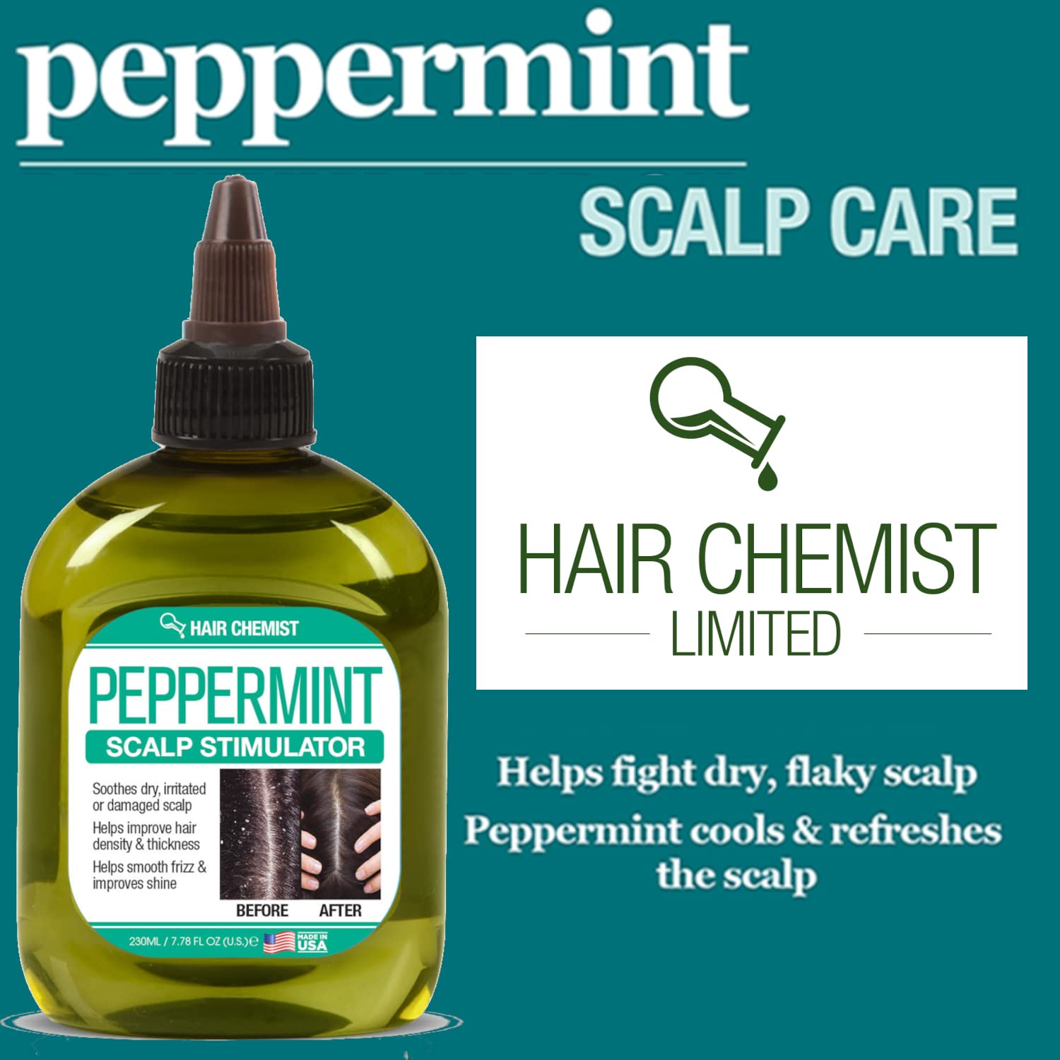Hair Chemist Peppermint Scalp Stimulator 7.1 oz | Scalp Treatment & Moisturizer