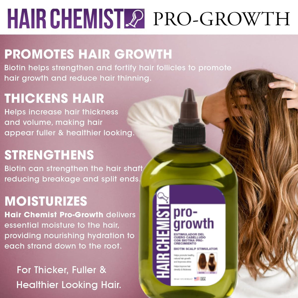 Hair Chemist Pro-Growth Scalp Stimulator with Biotin – Large 12 oz.