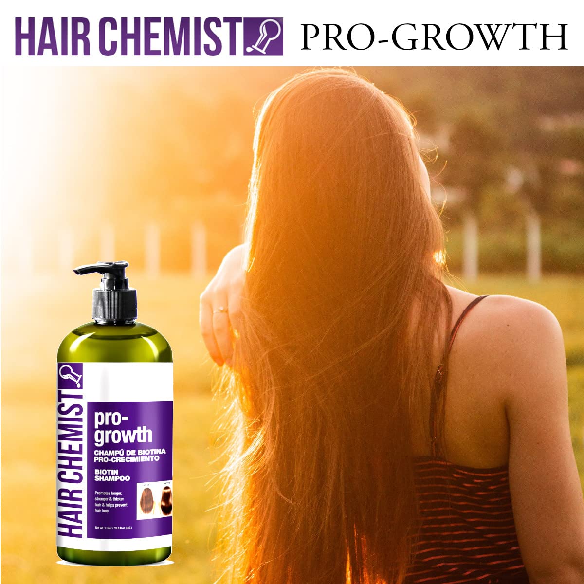 Hair Chemist Pro-Growth Shampoo with Biotin | 33.8 oz