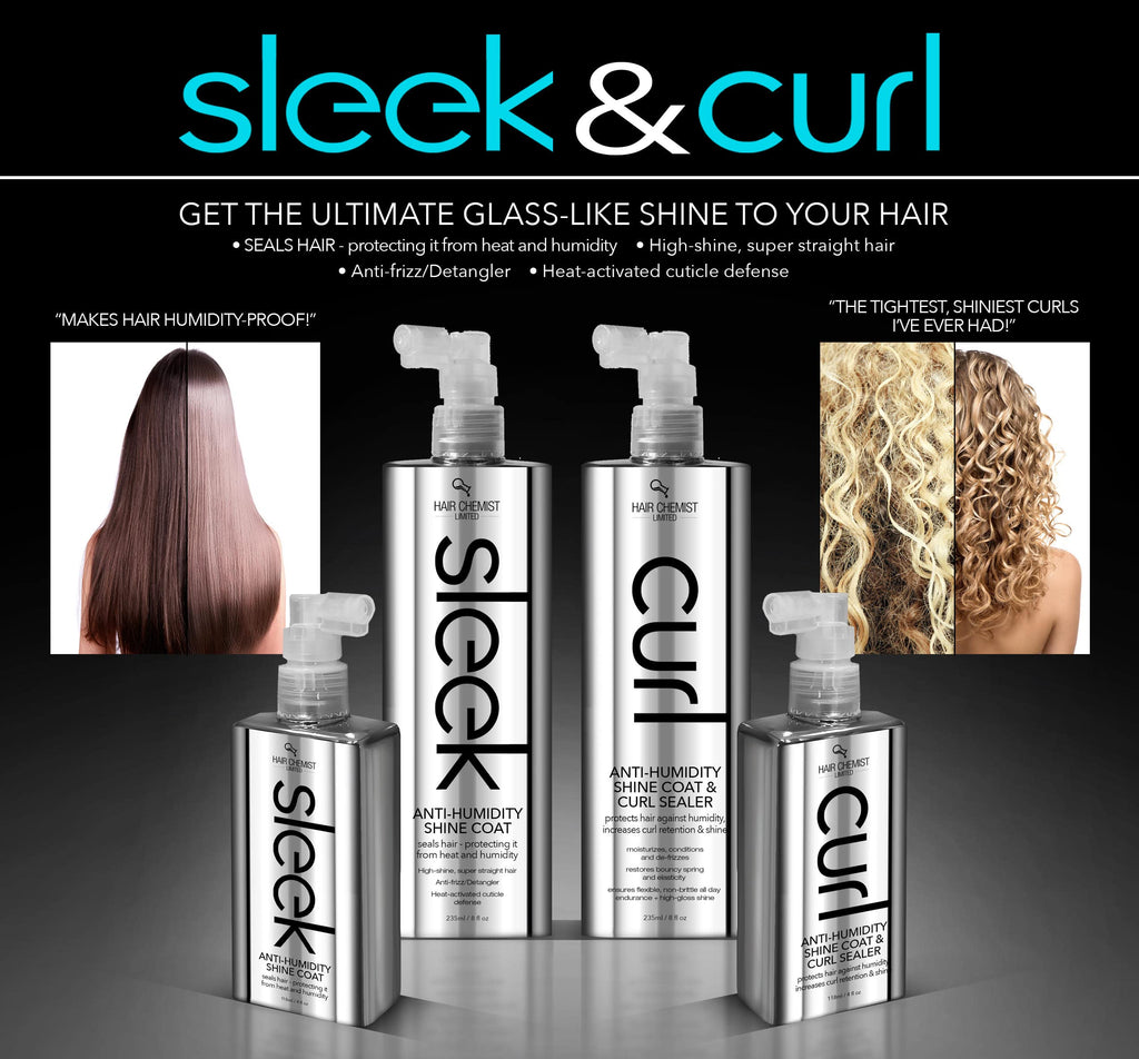 Hair Chemist Sleek Anti-Humidity 3-Piece Set: Shampoo, Conditioner & Shine Coat