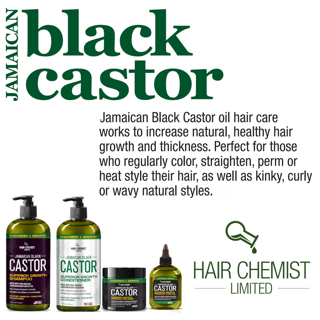 Hair Chemist Superior Growth Jamaican Black Castor Shampoo – Sulfate Free 33.8 oz