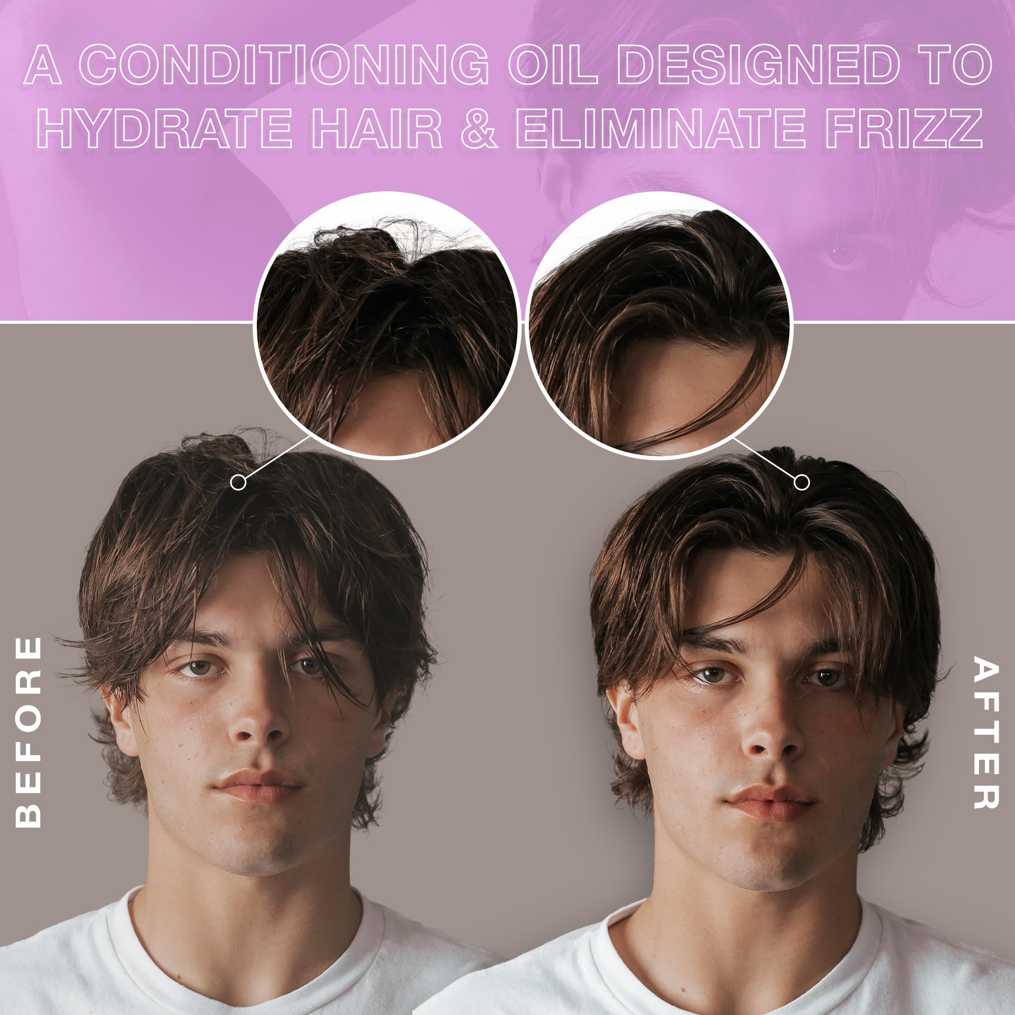 Hair Craft Co. CRVFT Daily Leave-In Conditioner for Men – Moisturizing Hair Oil (3oz)