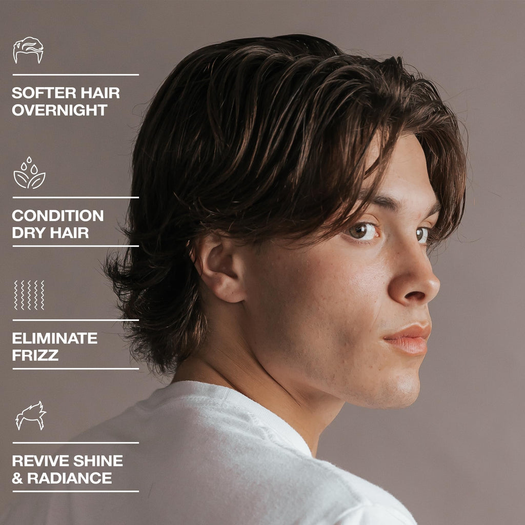 Hair Craft Co. CRVFT Daily Leave-In Conditioner for Men – Moisturizing Hair Oil (3oz)
