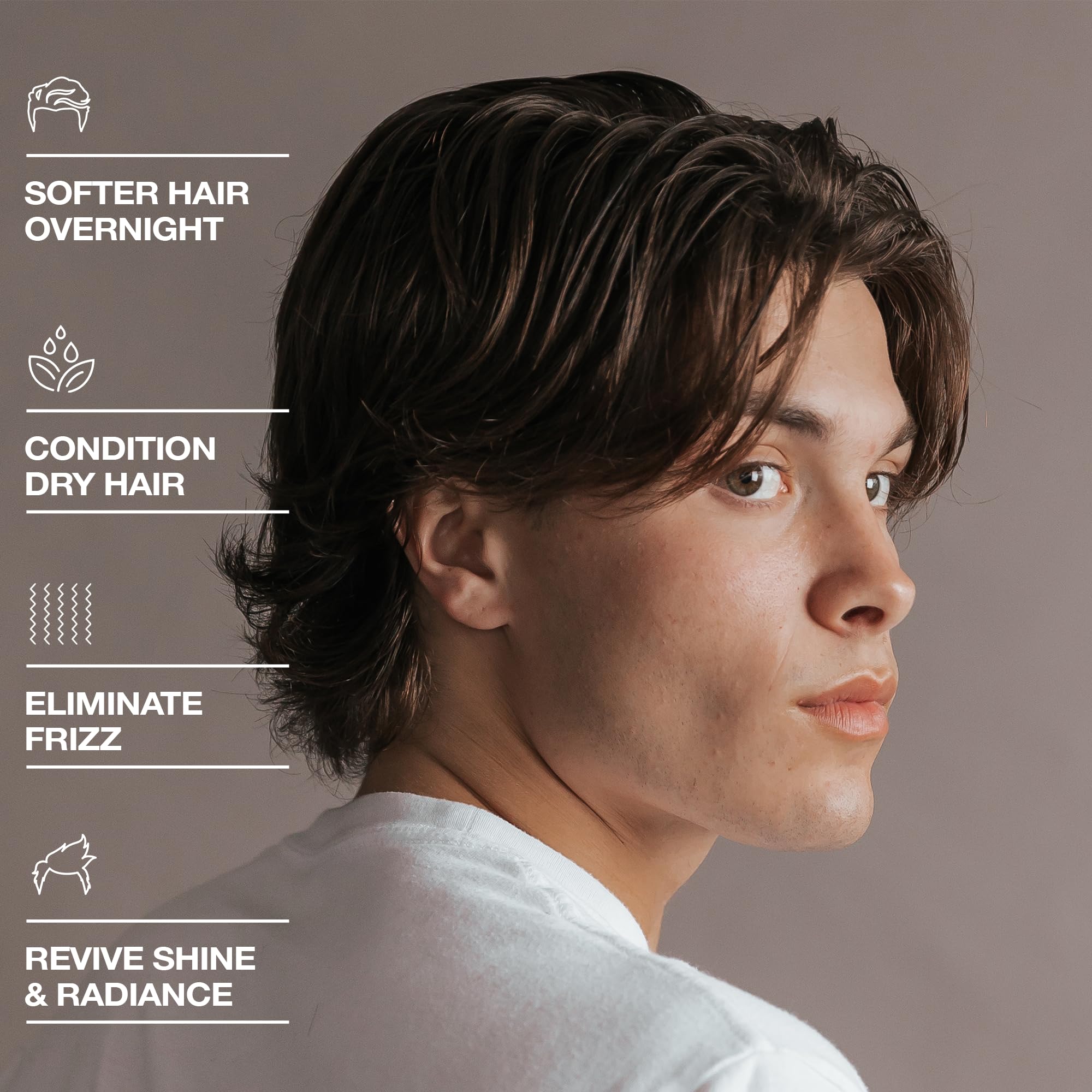 Hair Craft Co. CRVFT Daily Leave-In Conditioner for Men – Moisturizing Hair Oil (3oz)