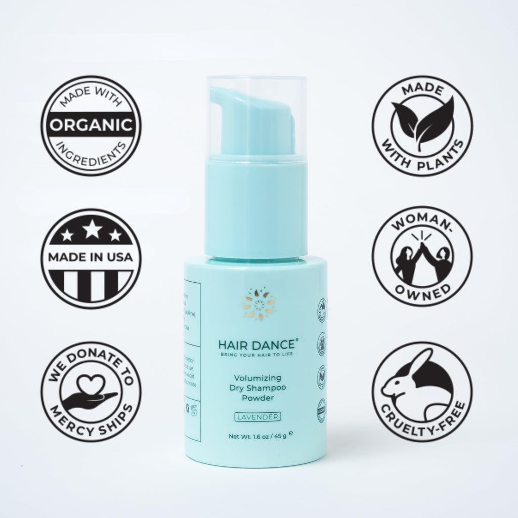 Hair Dance Dry Shampoo Powder - Non-Aerosol, 1.6 oz, Natural & Organic, Lavender