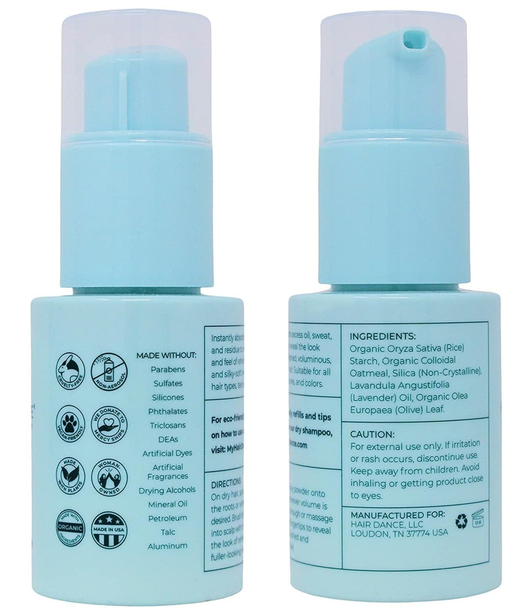Hair Dance Dry Shampoo Powder - Non-Aerosol, 1.6 oz, Natural & Organic, Lavender