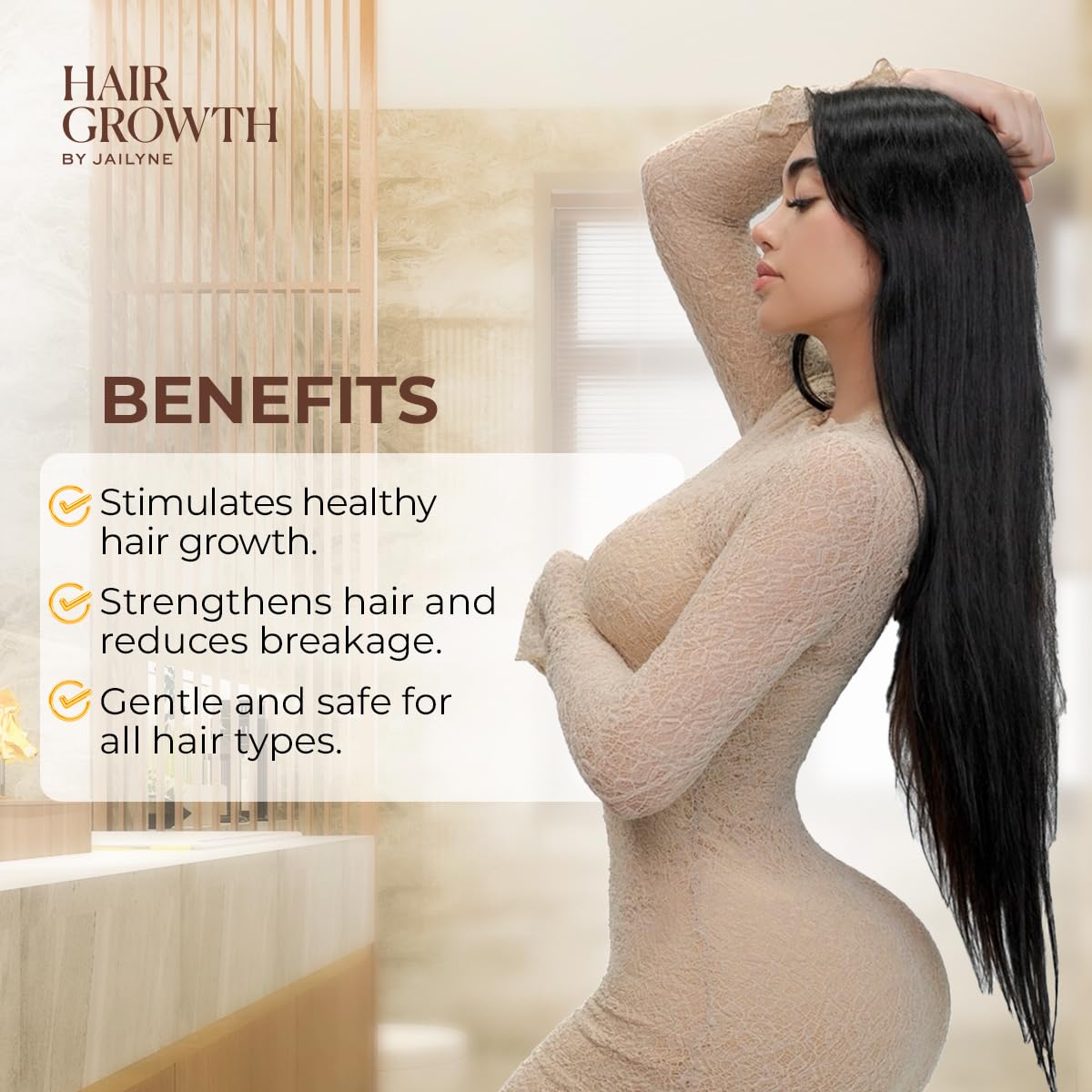 Hair Growth Shampoo by Jailyne Ojeda – Biotin & Keratin for Thicker, Fuller Hair | Made in USA