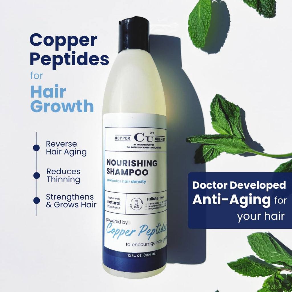 Copper Chemist Hair Growth Shampoo by Hair Health Institute – Copper Peptides for Thinning Hair | Doctor Developed, Sulfate Free & Color Safe