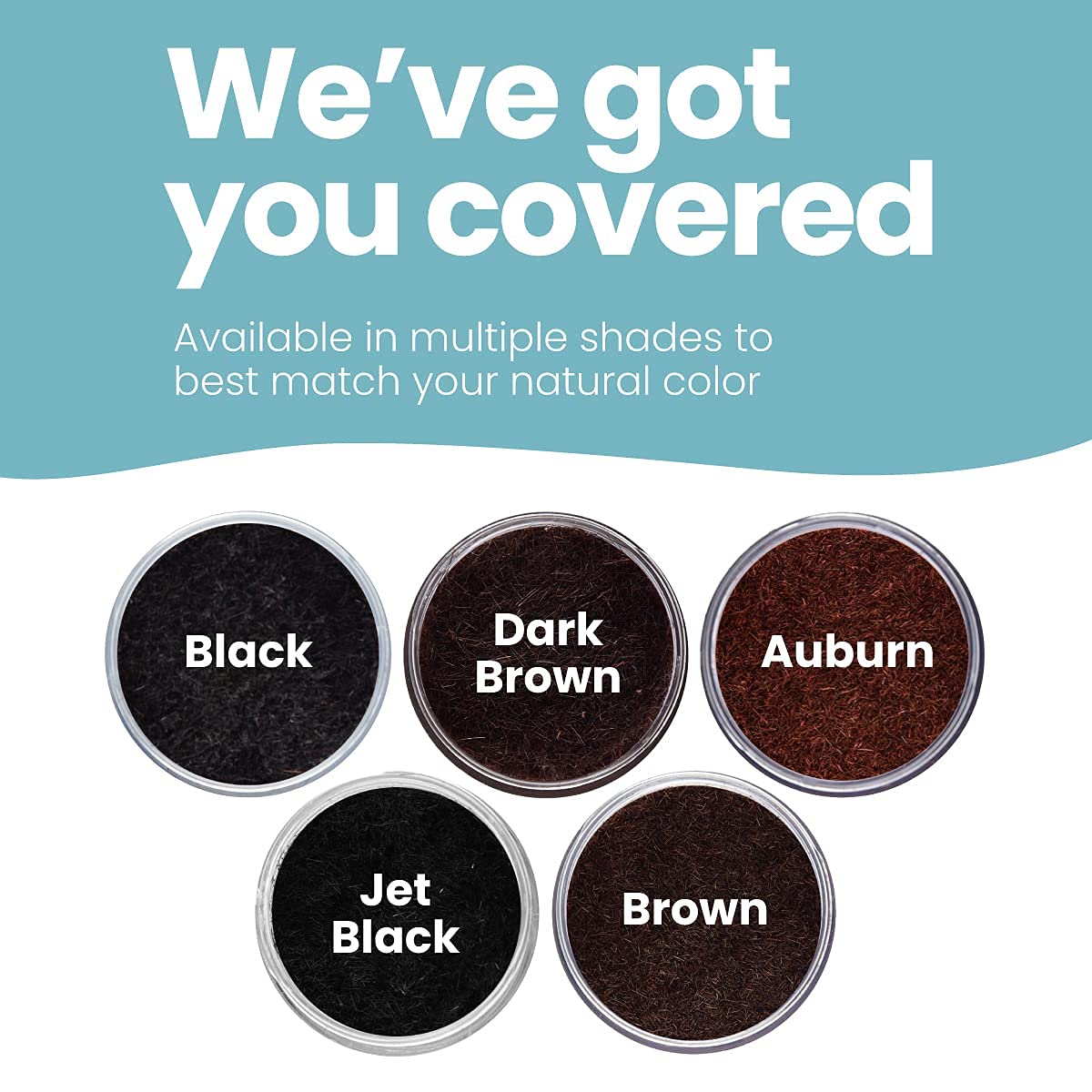 Hair Illusion 100% Natural Hair Fibers – Jet Black, 38 g Bottle