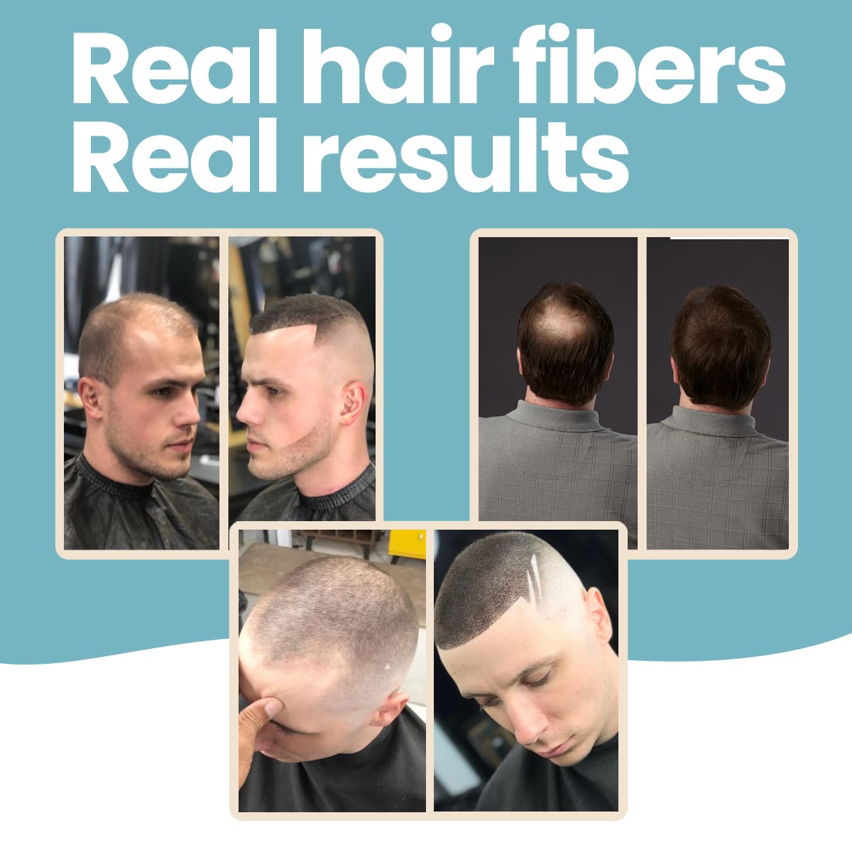 Hair Illusion - 100% Natural Human Hair Fibers for Men & Women | Premium Thickening Formula in a 38g Brown Bottle