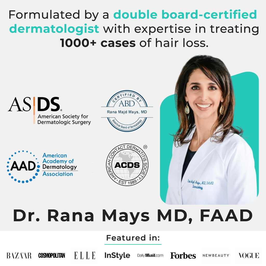 Hair Plus MD Hair Growth Supplement – 120 Capsules for Fuller, Denser Hair | Dermatologist-Developed Formula