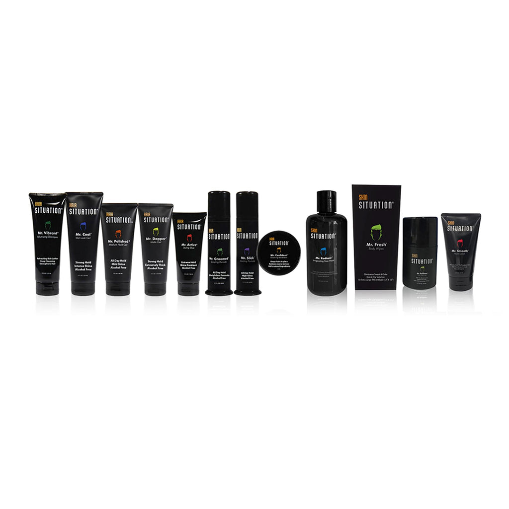 Hair Situation Mr. Cool Wet Look Gel – Strong Hold, High Shine, Alcohol-Free