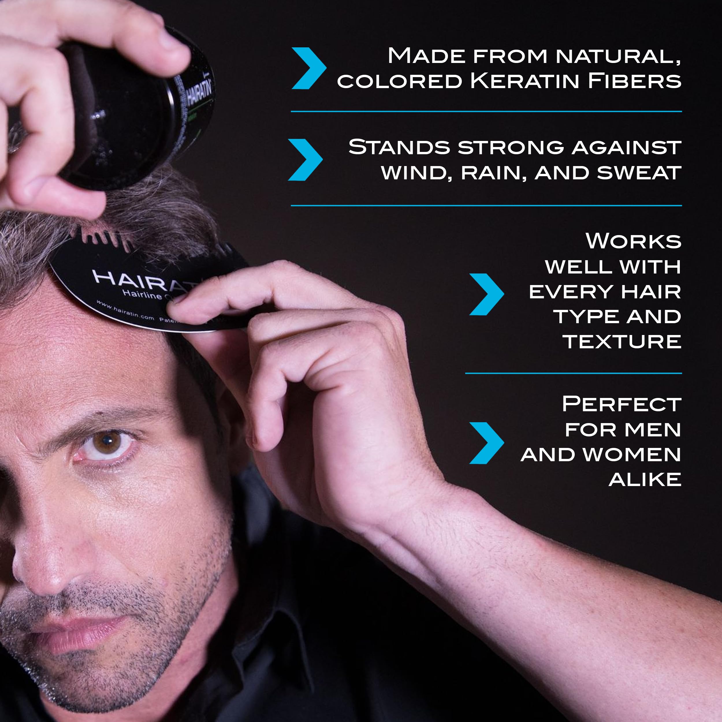 HAIRATIN by RE-EVOLUTION: Building Fibers for Thinning Hair – Instantly Conceal Hair Loss in 10 Seconds