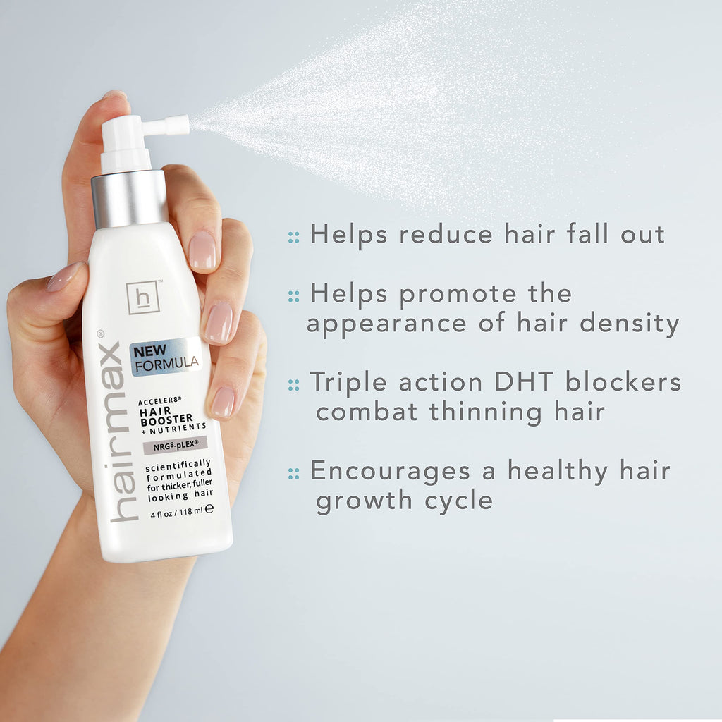 Hairmax Acceler8 Hair Booster + Nutrients – Topical Scalp Care for Thinning Hair