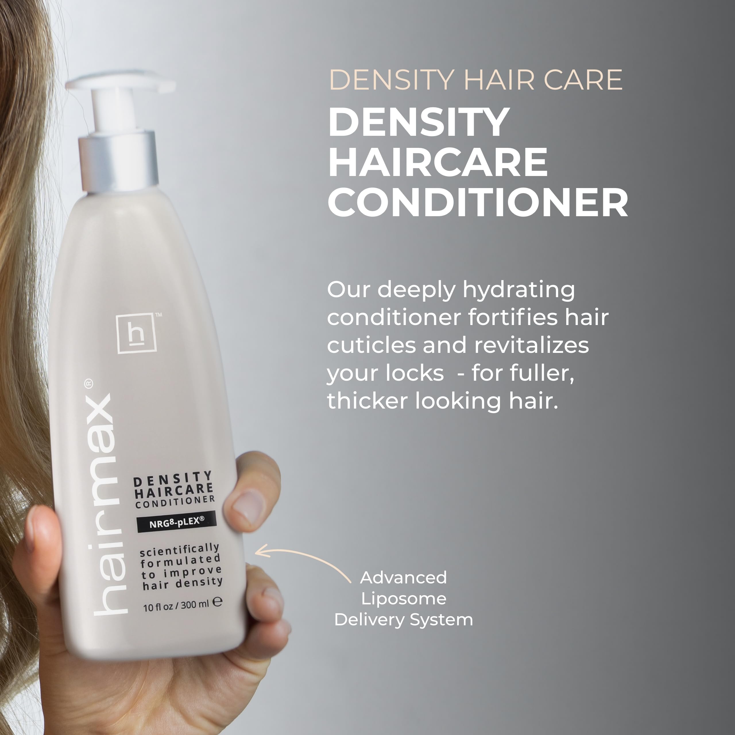 Hairmax Density Conditioner for Thinning Hair – Hydrates & Strengthens (10 fl oz)