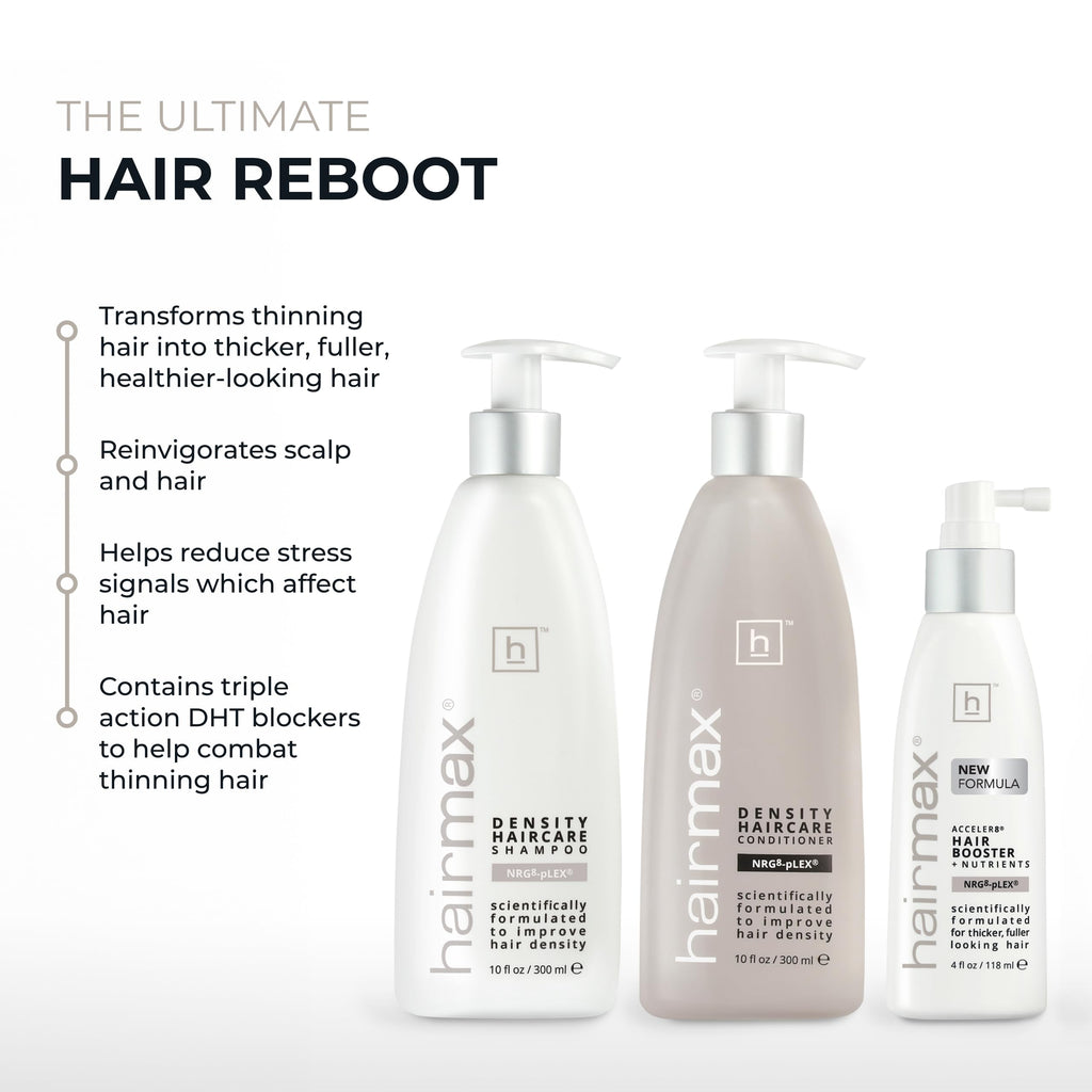 Hairmax Density Haircare Set: Shampoo, Conditioner & Booster for Thinning Hair