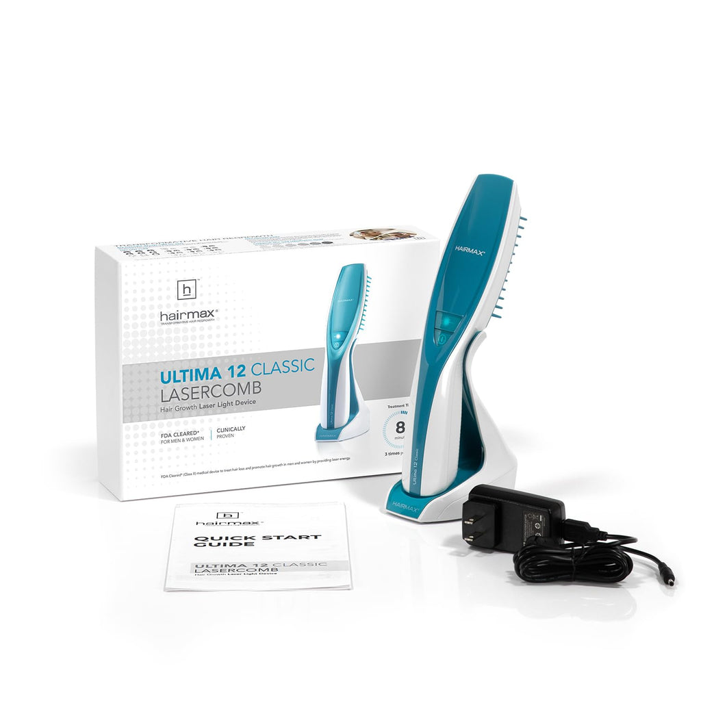 HairMax Ultima 12 Classic LaserComb – FDA-Cleared Hair Growth Device for Men & Women