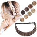 Hairro Braided Headband - Ash Brown 5-Strand Plaited Braid, 50g
