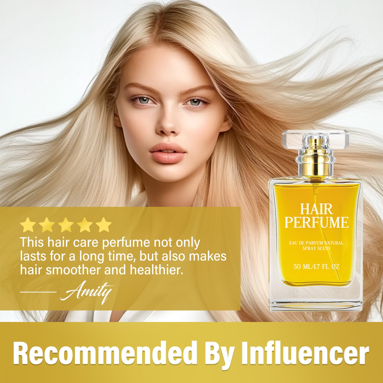 Hajoyful Hair Perfume – Nourishing Hair Essential Oils for Women (1.7 Fl Oz)