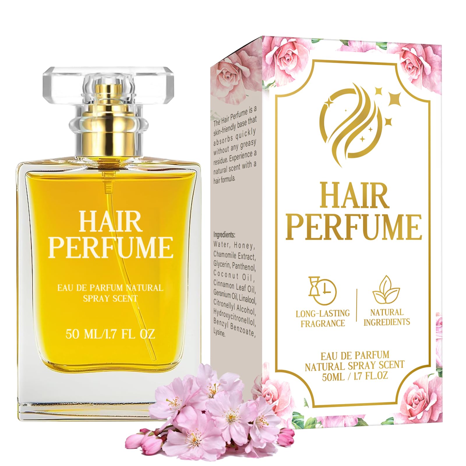 Hajoyful Hair Perfume – Nourishing Hair Essential Oils for Women (1.7 Fl Oz)