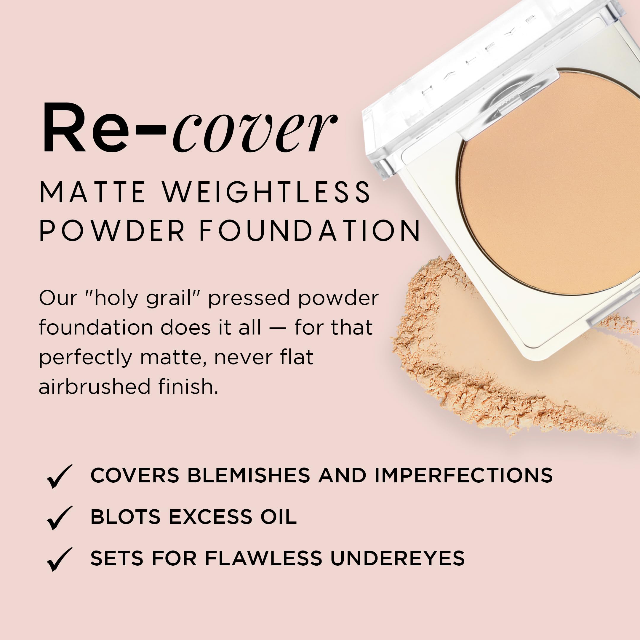 HALEYS Re-cover Matte Weightless Foundation (Shade 2.15) – Buildable Coverage & Oil Control