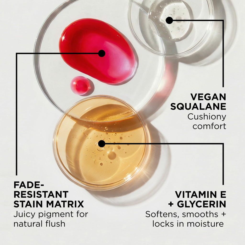 HALEYS Re-dew Lip Gloss to Stain – Hydrating, Kiss-Proof Hybrid with Vegan Squalane & Vitamin E (Flirt)