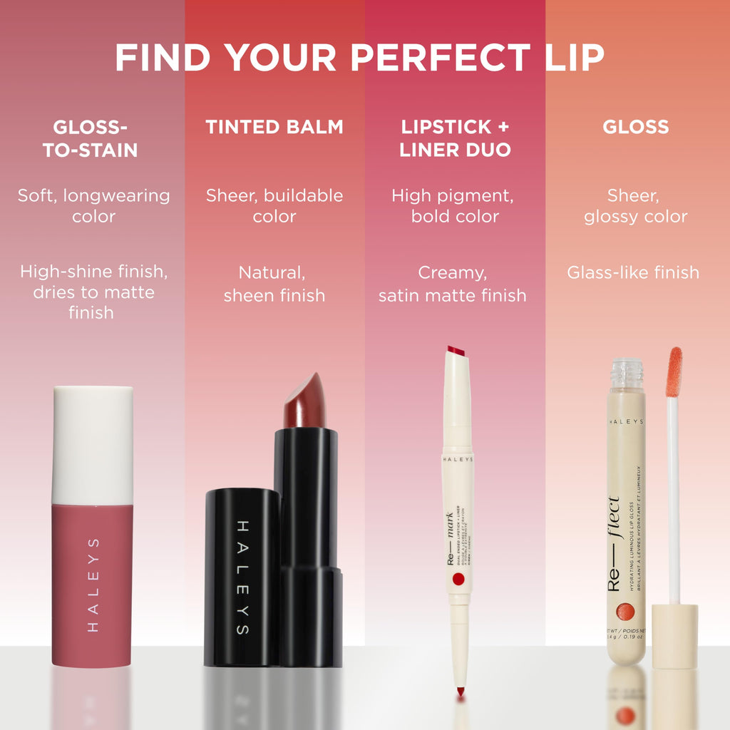 HALEYS Re-dew Lip Gloss to Stain – Hydrating, Kiss-Proof Hybrid with Vegan Squalane & Vitamin E (Flirt)