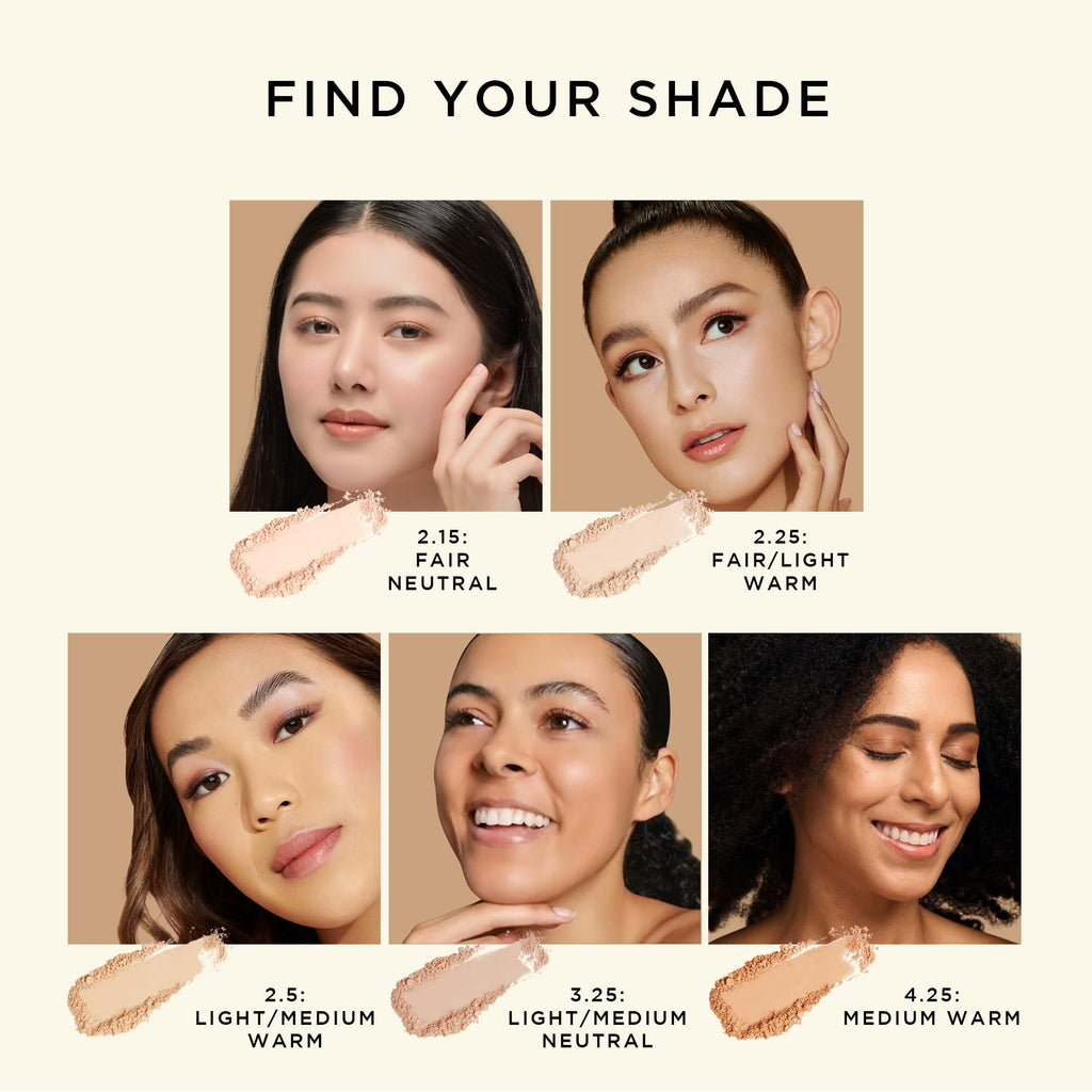HALEYS Re-cover Pressed Powder Foundation – Medium to Full Coverage, Oil Control, Soft Matte Finish, Shade 3.25