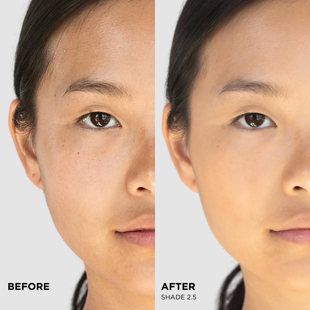 HALEYS Re-cover Pressed Powder Foundation – Medium to Full Coverage, Oil Control, Soft Matte Finish, Shade 3.25