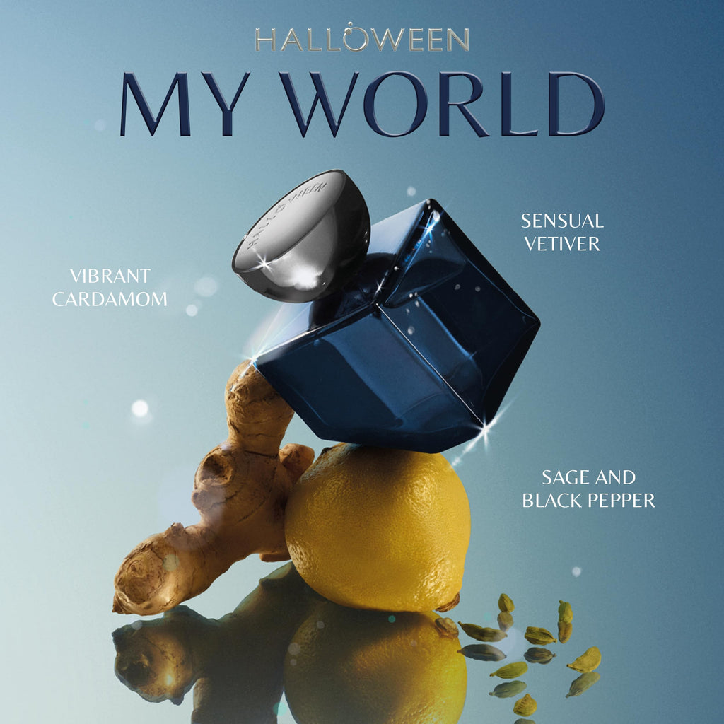 Halloween My World Eau de Parfum for Men | Woody Aromatic & Spicy, 1.7 Fl Oz